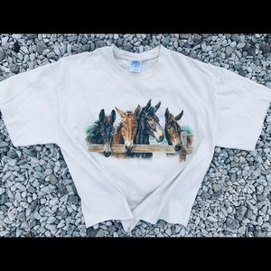Western Graphic Crop Tee